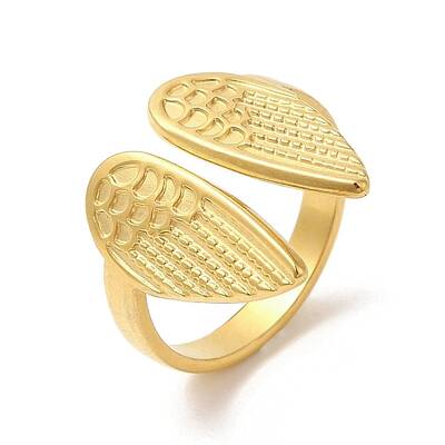 Ion Plating(IP) 304 Stainless Steel Cuff Finger Rings