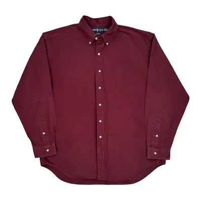 Blake Ralph Lauren Shirt - XL Burgundy Cotton