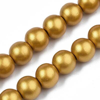 Spray Painted Natural Wood Beads Strands