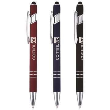 100 Promotional Bosse Stylus - Rubberized & Touch Screen