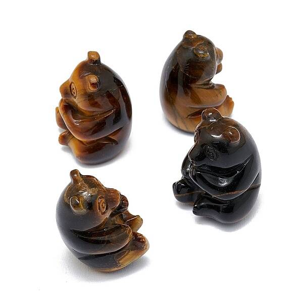 Natural Tiger Eye Sculpture Display Decorations
