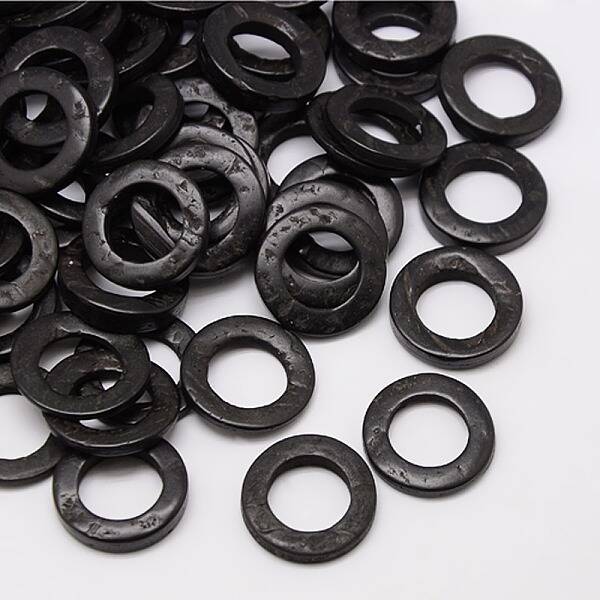 Dyed Wood Jewelry Findings Coconut Linking Rings