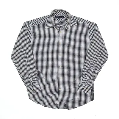 TOMMY HILFIGER Shirt Black Check Long Sleeve Mens S