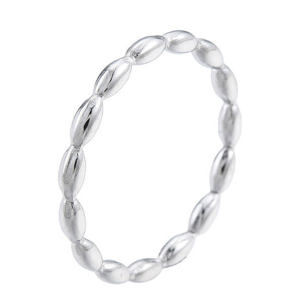 Non-Tarnish 201 Stainless Steel Rice Wrap Finger Ring for Men Women