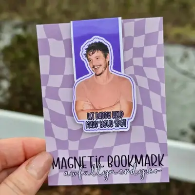 Daddy Pedro Pascal Magnetic Bookmark