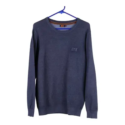 Avirex Jumper - XL Navy Viscose Blend