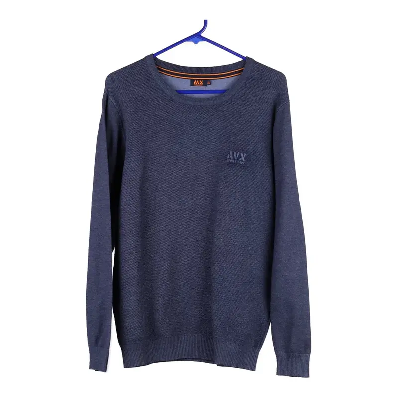 Avirex Jumper - XL Navy Viscose Blend