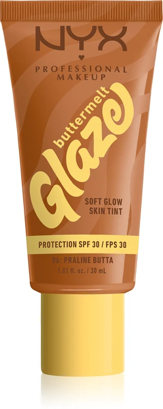 NYX Professional Makeup Buttermelt Glaze Illuminating Lotion SPF 30 Color 06 Praline Butta 30 ml