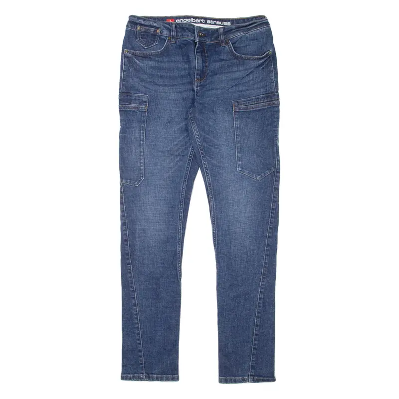 ENGELBERT STRAUSS Workwear Womens Jeans Blue Regular Tapered W32 L31