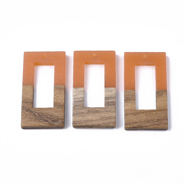 Resin & Walnut Wood Pendants