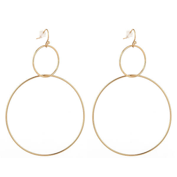 PVD Vacuum Plating 304 Stainless Steel Dangle Earrings