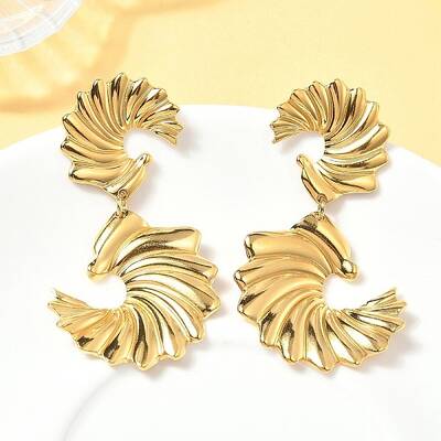 304 Stainless Steel Dangle Stud Earrings