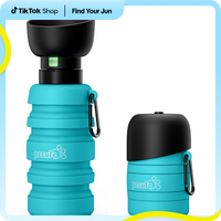 Pecute Dog & Cat Water Bottle 850ml Foldable, Portable Dog Water Bottle for Walking with Carabiner #cozyvibes #petlife