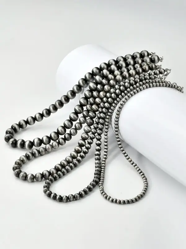 Vintage Navajo Pearls Beaded Necklace, Clavicle Chain Necklace, Retro Choker for Women for Gift, Cowgirl