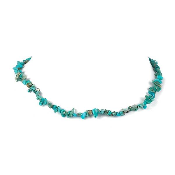 Natural Howlite Chip Beaded Necklace