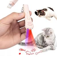 USB Rechargeable Paws Design Pet Laser Toy, Electric 5 Adjustable Modes Pet Interactive Toy, Kitten Electric Training Toy...