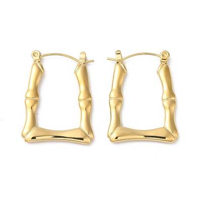 Rack Plating 304 Stainless Hoop Earrings for Women