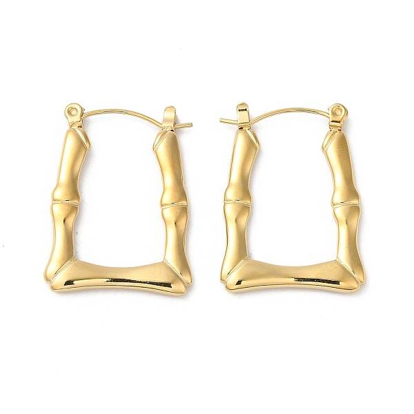 Rack Plating 304 Stainless Hoop Earrings for Women