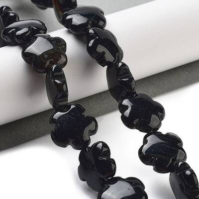 Dyed & Heated Natural Black Agate Beads Strands