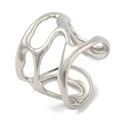 Non-Tarnish 304 Stainless Steel Open Cuff Ring