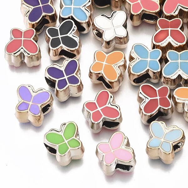 UV Plating Acrylic European Beads