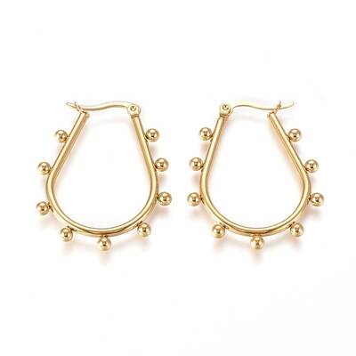 304 Stainless Steel Hoop Earrings