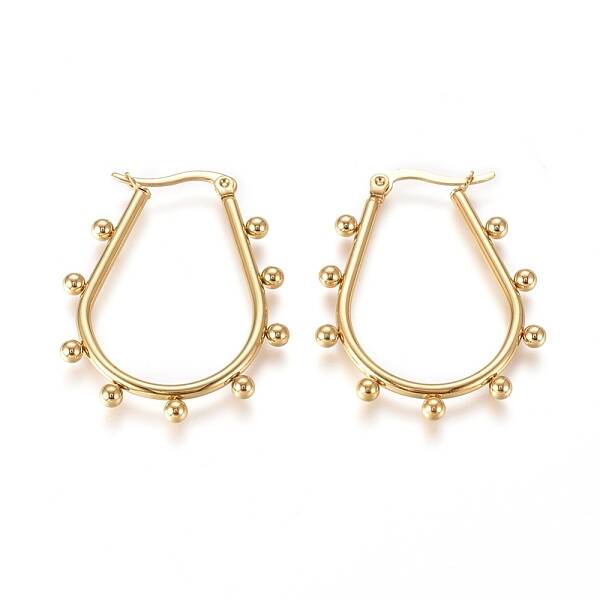304 Stainless Steel Hoop Earrings