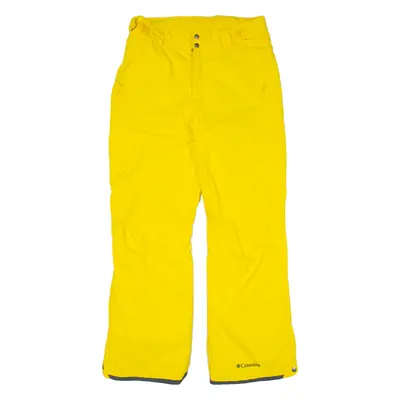 COLUMBIA Mens Trousers Yellow Relaxed Bootcut W33 L30