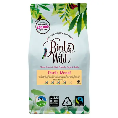 Dark Roast Espresso Fairtrade Organic Coffee Beans and Ground - 200g, 500g, 1kg | Size: 10x 500g Case | Grind: Whole Bean