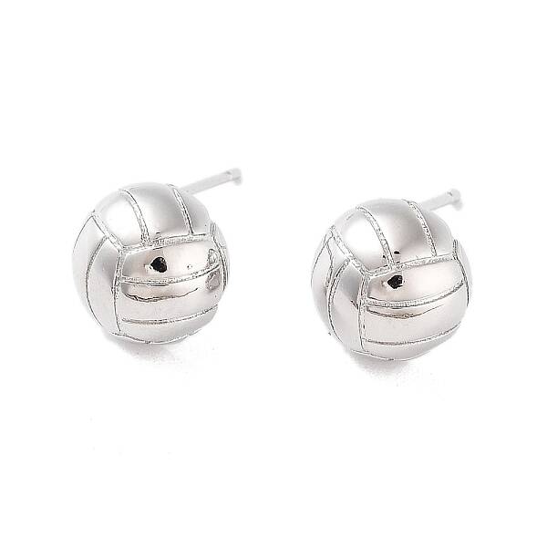 Brass Stud Earrings