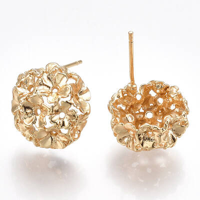 Brass Stud Earring Findings