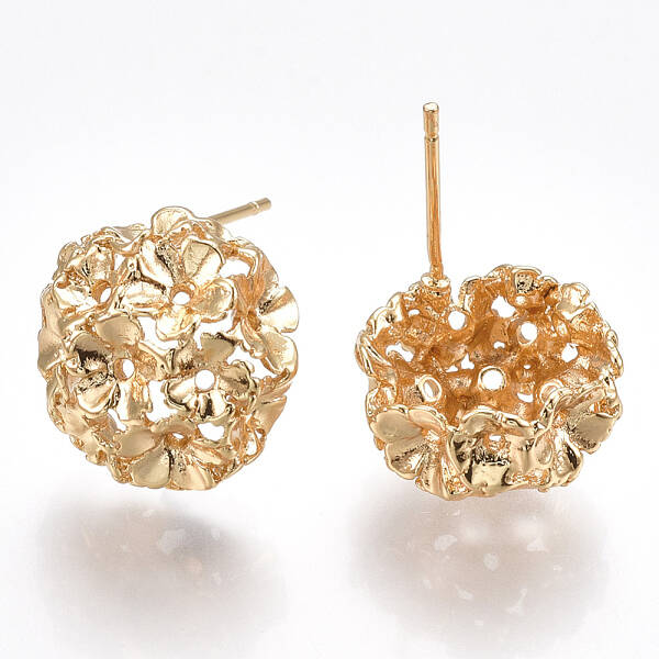 Brass Stud Earring Findings