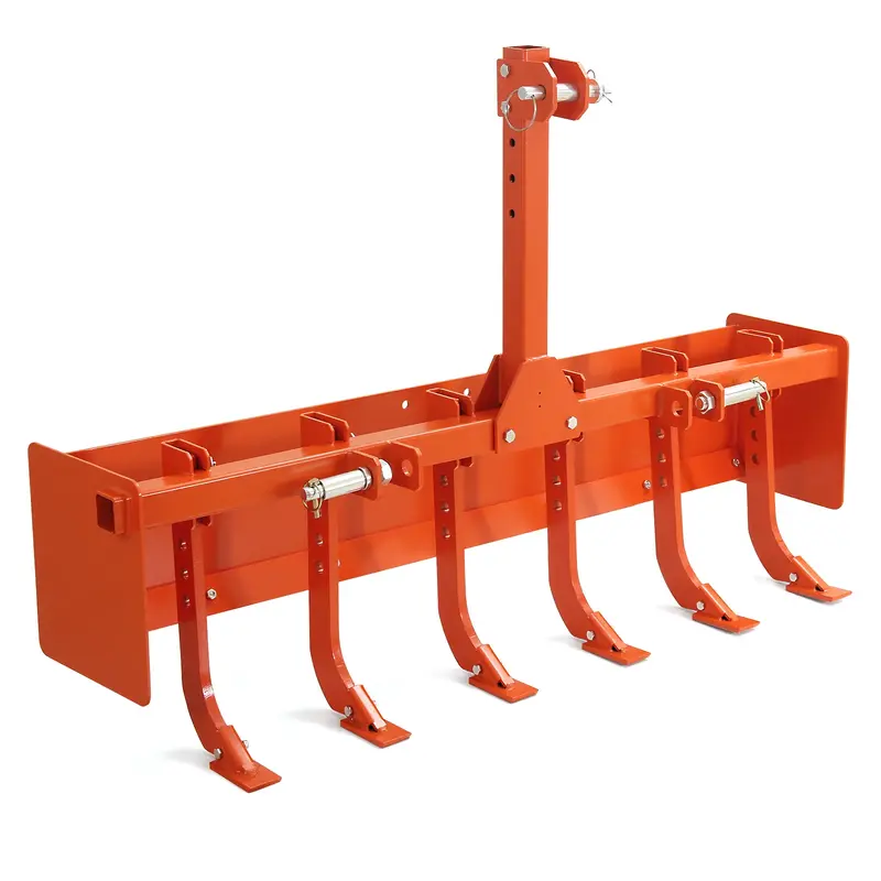 Garvee 55 Box Blade for Tractor - Box Scraper with 3-Point Hitch, Suitable for CAT-0 & CAT-1 Tractors