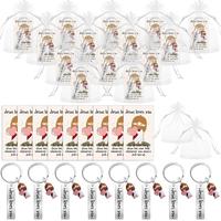 Jesus Keychain Christian Positive Gift Bulk Emotional Support Gift for Coworker Employee Religious Party Favor Sunday School ...