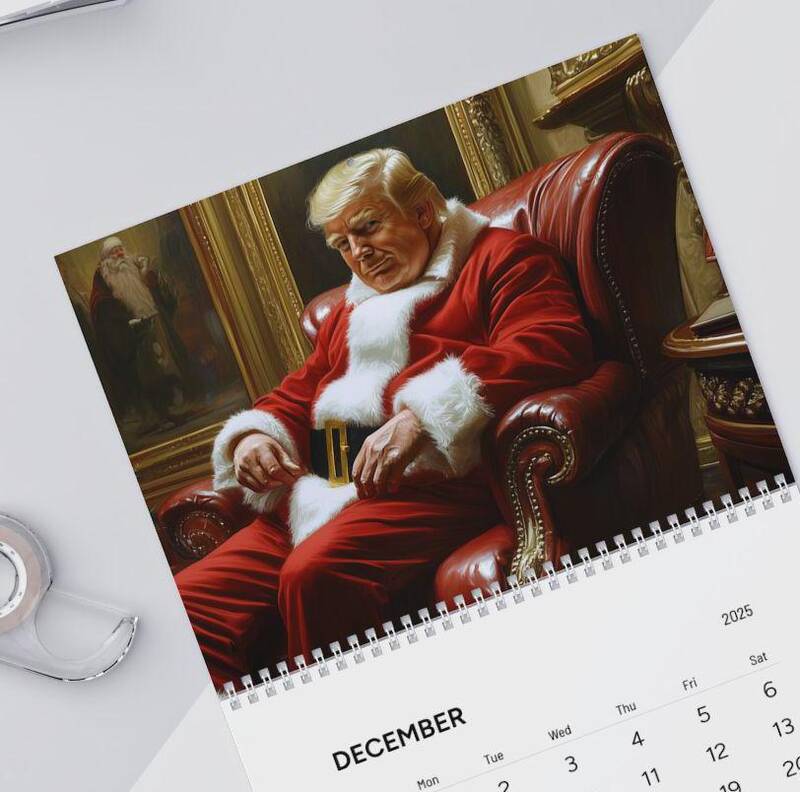 Trump 2025 Wall Calendar Trump Gift For Him