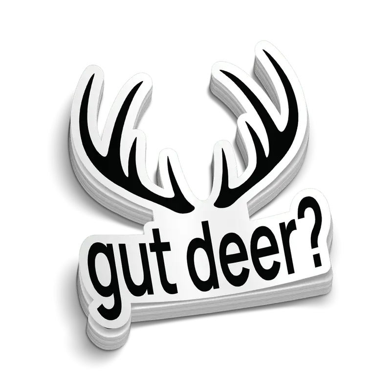 Gut Deer? Hard Hat Decal