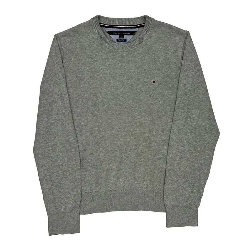 Tommy Hilfiger Jumper - Large Grey Cotton