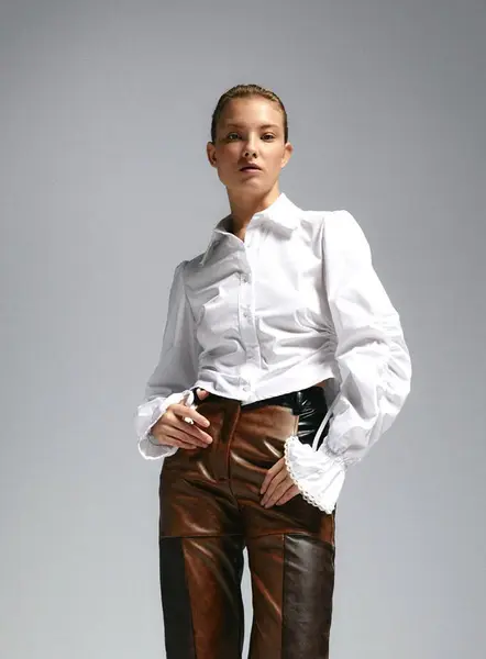 SULTANA RUCHED SHIRT | Size: M