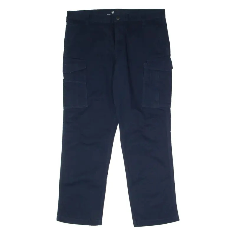 CARHARTT Cargo Workwear Mens Canvas Trousers Blue Relaxed Straight W40 L32