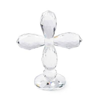 Natural Quartz Crystal Cross Figurines