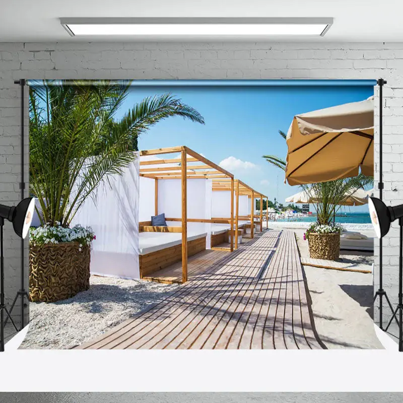 Summer Sunshine Seaside Massage Backdrop For Holiday - Aperturee