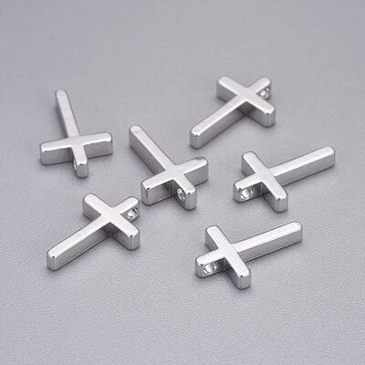 Brass Tiny Cross Charms