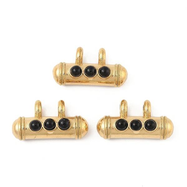 Natural Black Onyx(Dyed & Heated) Pendants
