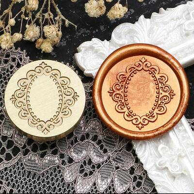 Flower Frame Brass Stamp Heads
