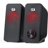 Redragon GS500 Stentor PC Gaming Speaker, 2.0 Channel Stereo Desktop Computer Speaker with Red Backlight, Quality Bass and Cr...