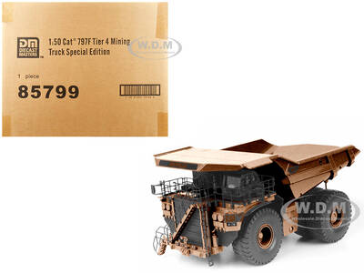 CAT Caterpillar 797F 4 Tier Mining Truck Copper Finish Special Edition Commemorative Series 1/50 Diecast Model by Diecast M...