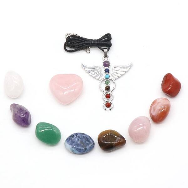 Valentine's Day Theme Chakra Gemstone Ornaments Set