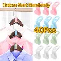 40 Pack Hanger Connector Hooks for Clothes Storage – Space-Saving Organizer, Closet Saver Hangers, Multi-Use Hanger Accesso...