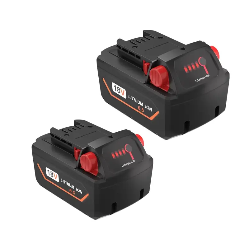 6.5Ah 18V Replacement Battery for Milwaukee ΛΛ18 Battery, Lithium Battery Compatible with Milvvaukee ΛΛ18 18V 48-11-1815,...
