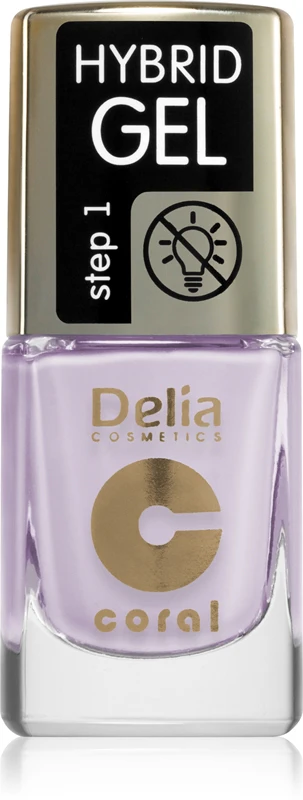 Delia Cosmetics Coral Hybrid Gel Nail Polish Gel Without UV/LED Lamp Color 115 11 ml